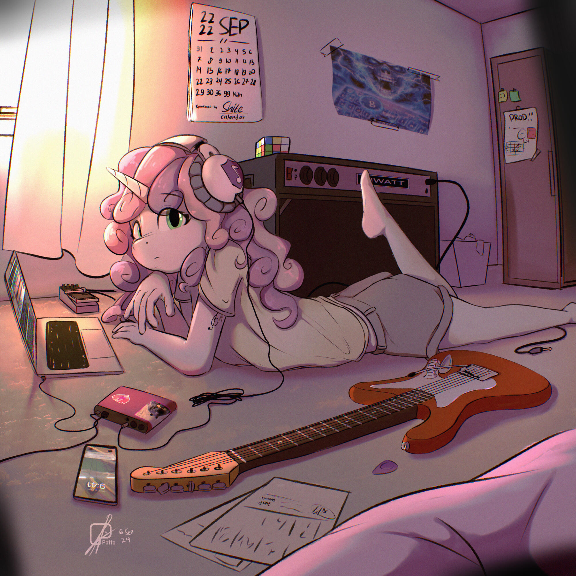 Sweetie Belle being a professional music producer